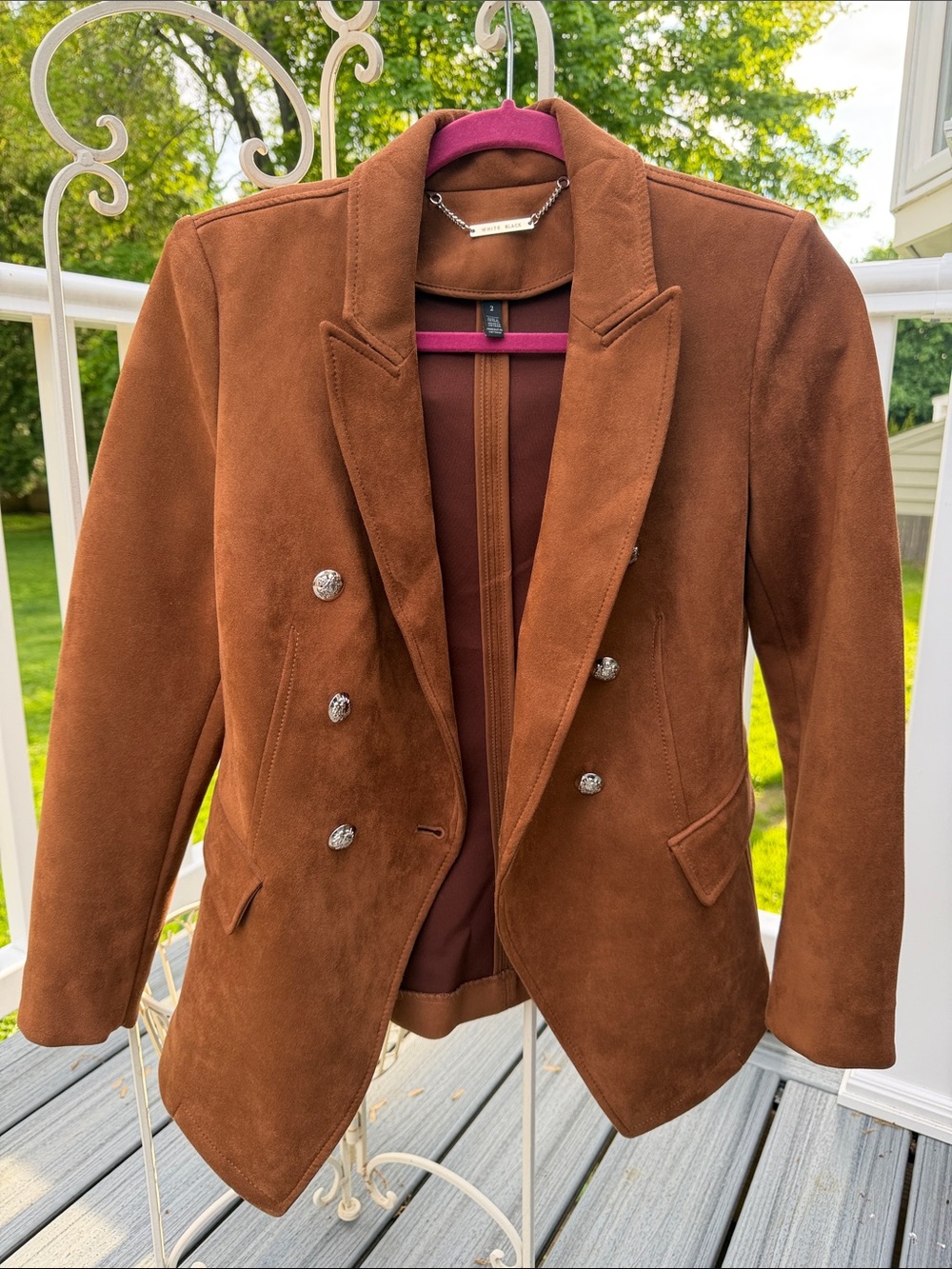 Women’s Brown Double-Breasted Blazer